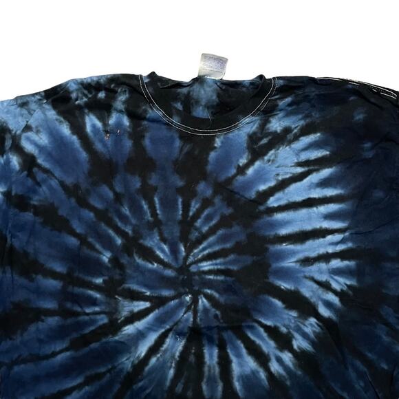 Hanes Blue Tie Dye Tee Size 2XL - Picture 3 of 4